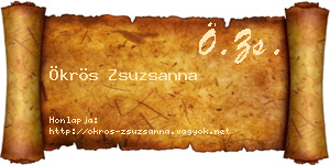 Ökrös Zsuzsanna névjegykártya